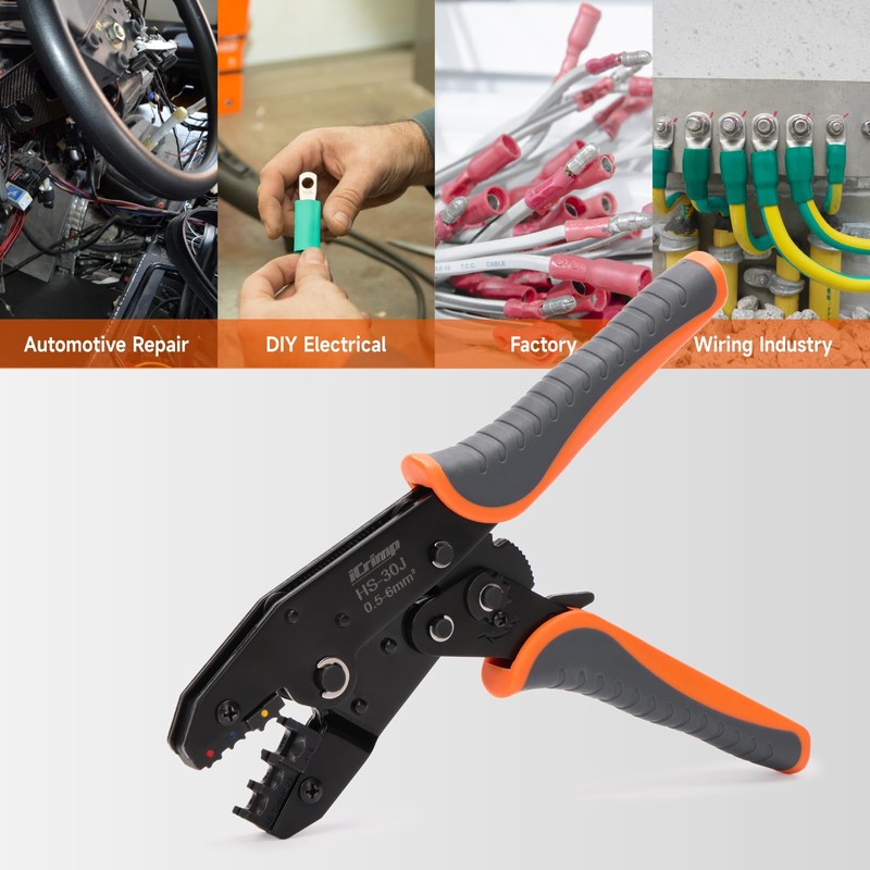 iCrimp Ratchet Crimping Tool Crimping Plier 0.5-6mm² Wire Terminal Crimper