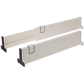 IdeaWorks S/2 - Divisores ajustables para cajón, color blanco