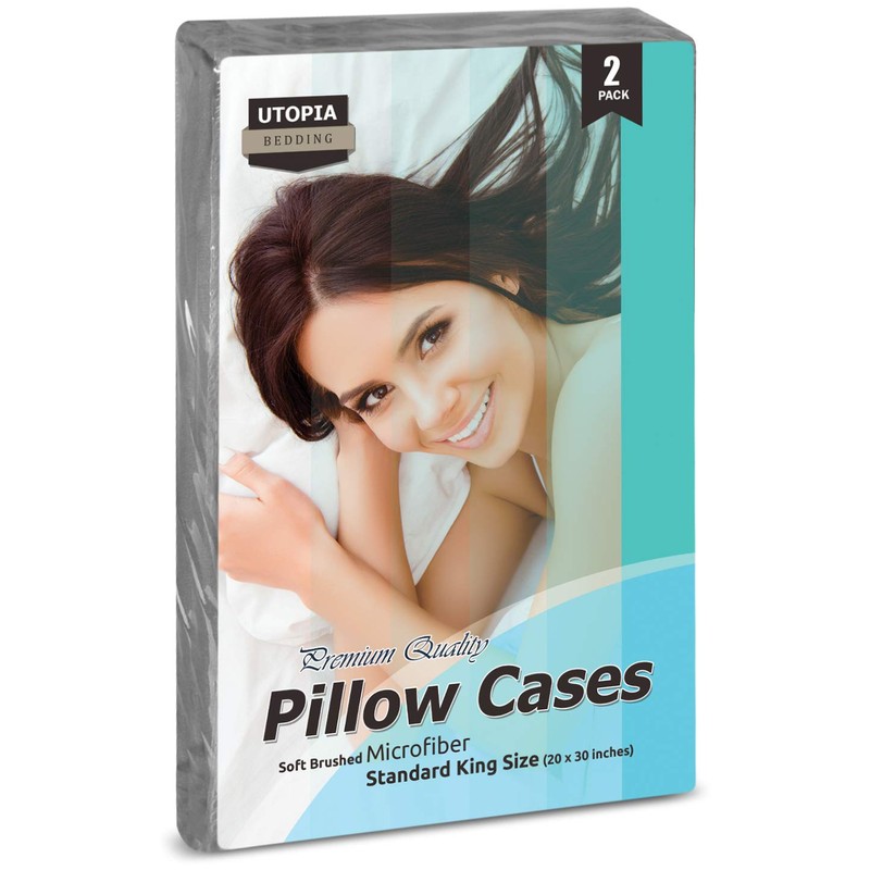 Utopia Bedding Pillowcases - 2 Pack - Soft Brushed Microfiber