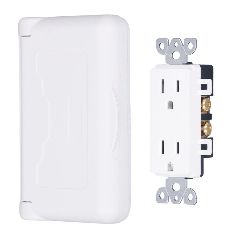 Weatherproof Outlet with Cover US Standard Power Socket Outdoor RV