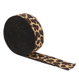 Suncoolla 5M 30mm Wide Leopard Print Elasticband Sewing Webbing Band for DIY Garment Accessories Or Making Headband