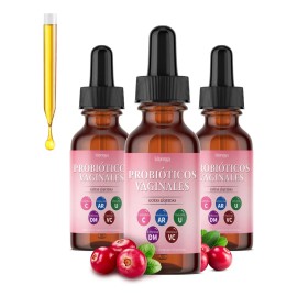 3pz Vaginal Probióticos Mujer Urinario Intestinal Gotas 60ml Sabor