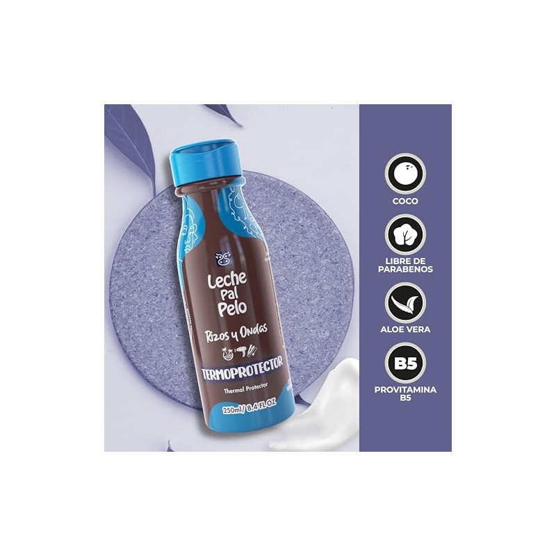 LECHE PAL PELO RIZOS Y ONDAS TERMOPROTECTOR 250ML8.4OZ