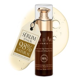 MARIE D' ARGAN Sérum Facial Tensor Antiedad 30ml, Efecto Lifting, Rellena Líneas De Expresión, Hidrata Y Reafirma, 98% Natural, Con Ácido Hialurónico, Jalea Real Y Guaraná