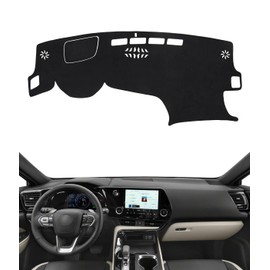 BIBLOZ Dash Cover 2022-2025 for Lexus NX 250/ NX 350/ NX 350h/ NX 450h+ Accessories Black Flannel Dashboard Cover Mat Car Dashboard UV Sun Protection