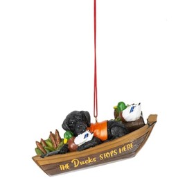 The Bridge Collection The Ducks Stops Here Duck Hunting Ornament - Home for The Holidays - Christmas Tree Ornaments - Hunter Ornament - Duck Ornament