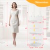 Yuyetuyo ﻿5 Tier Hanging Closet Organizer Separable Hanging Closet Shelves