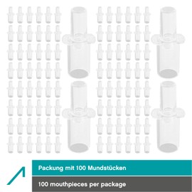 ACE Alcohol Tester Mouthpieces - 100x Mouthpieces A, Q, X, AF-33 - Storage Pack with 25 Alcohol Tester Mouthpieces