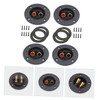 Operitacx 4pcs Round Speaker Terminal Binding Post Connector for Subwoofer