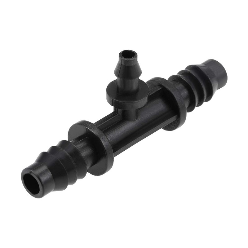 sourcing map Barb Drip Tee Pipe Connector 4mm and 8mm