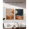 Boho Sun and Moon Wall Art Set 2 Piece Framed