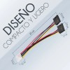 Cable Adaptador Molex A Doble Sata 15 Pines 2 Puertos