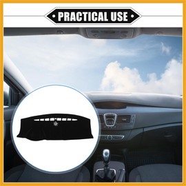 Partuto Dashboard Cover Compatible for Ford Edge 2011-2014, Nonslip Polyester Black Dash Cover Mat Dash Board Protector Cover Replacement