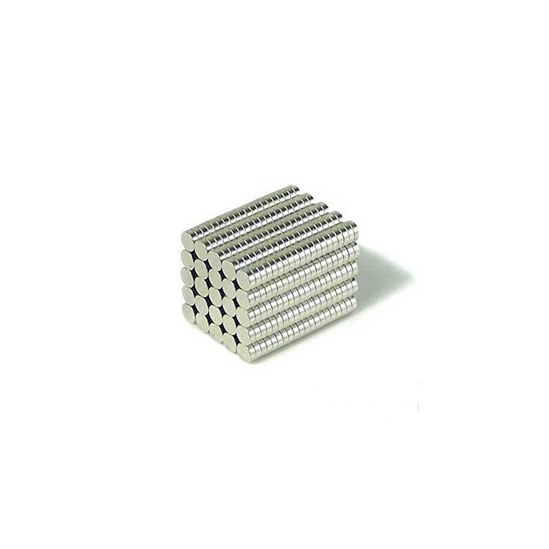 Magnetastico® | 100 pieces 6x2 mm disc neodymium magnets N52