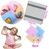 4-Pack Cute Cartoon Hand Towels, Soft & Absorbent 25x25cm Cotton