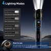 HBYPRO Rechargeable Stong Flashlights High Lumens Bright LED Flashlight Compact