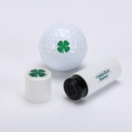 CaddyGolfStamps 4 Leaf Lucky Clover Luck Of The Irish Football Design Golf Ball Stamper Stamp Marker Personalise your Golf Balls Golf Gift Birthday Gift