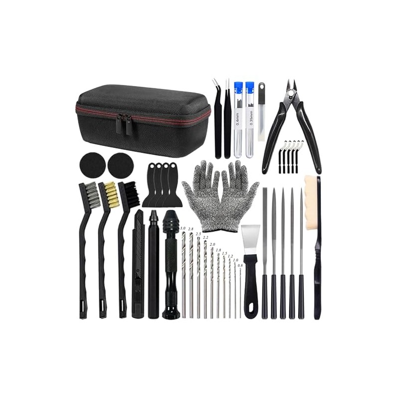 3D Printer Tools Kit, 3D Printer Accessories with Deburring Tool,