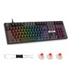 NPET CR108 108 Key RGB Gaming Mechanical Keyboard with Hot