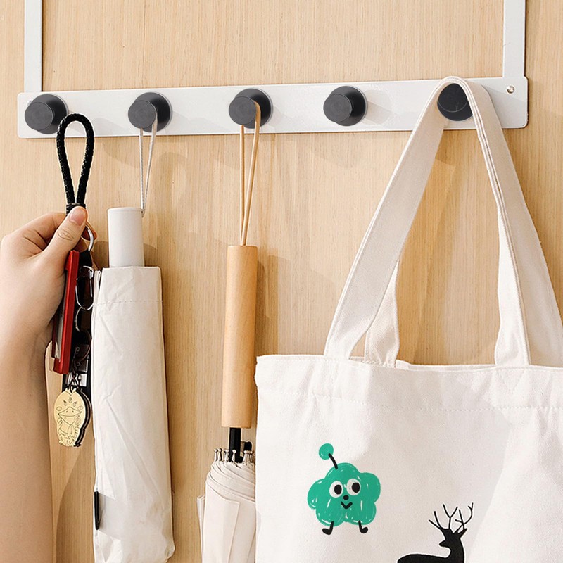 MIN CI Pack of 4 Magnetic Hooks, Extra Strong, 36