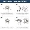 Eliora 36" Ceiling Fan Downrod Accessories with Extended Wires, Only