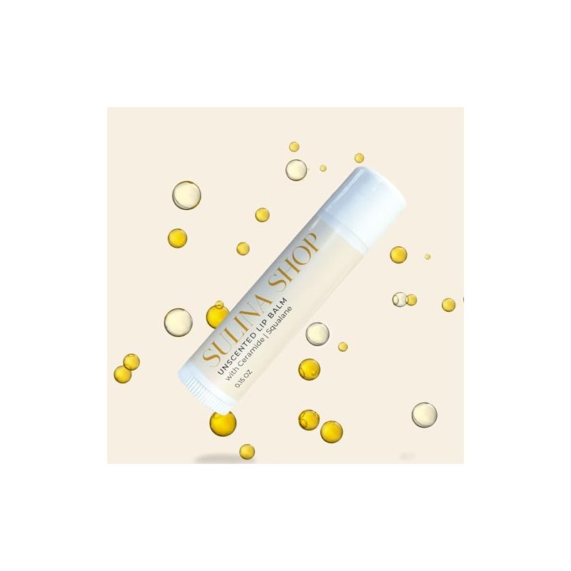Bálsamo Labial Sin Perfume Unscented Lip Balm for Dry Lips,