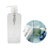 iplusmile Large Capacity Transparent Square Pump Bottle Empty Liquid Dispenser