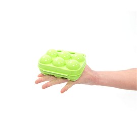 BrilliantDay Eier Aufbewahrungsbox Eierbehälter Vorratsdose Fach Multi in Kühlschrank Outdoor Picknick Camping Farbe Zufällig LianLe (Grün, 6 Fach)
