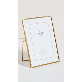 Tizo Design Women's Slim Gold Brass Frame 5X7, Gold, One Size