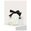 QWINEE Women's Y2k Clutch Purse Bag Bowknot Dumpling Pouch Bag