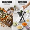 Mandoline Vegetable Slicer for Kitchen Prep – 4-in-1 Adjustable Food
