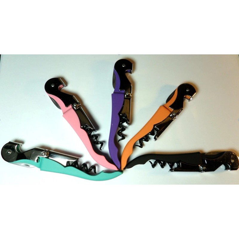 TIPSY Wine Accessories Soft Velvet Touch Waiters Double Hinge Corkscrew