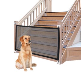 Pet Barrier Net, Baby Safety Gate Mesh Dog Gate Safe Guard Isolation Net, Folding Stair Gates for Dogs Cats Toddlers - 180 * 72cm