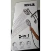 KOHLER Dual Shower Heads 3-Spray Round Wall Mount Hand Shower