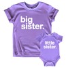 Conjunto de camisas a juego para niñas recién nacidas, Morado,