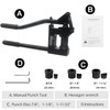 iGeelee Metal Stud Punch Set for 7/8", 1-1/8", 1-11/32" -