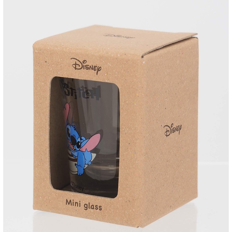 サンアート ディズニー 「 リロ&スティッチ 」 スティッチ(サーフィン) グラス ミニ 50ml クリア