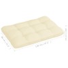 FAMIROSA Pallet Sofa Cushions 5 pcs Cream