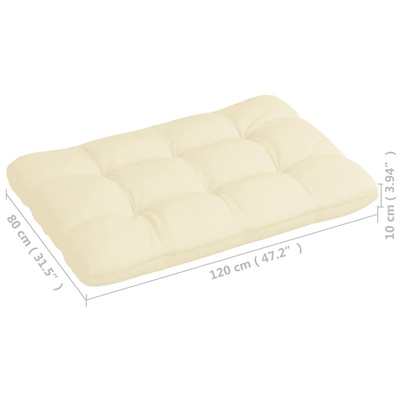FAMIROSA Pallet Sofa Cushions 5 pcs Cream
