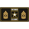 U.S. Army Retired Sergeant Major Photo License Plate