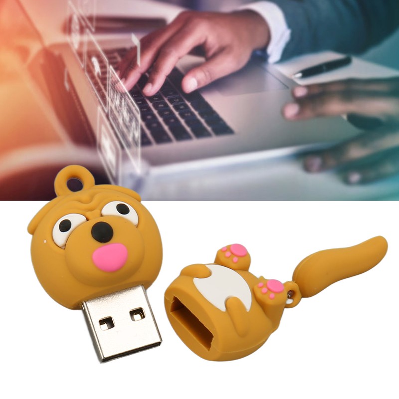 Cartoon USB Flash Drive Cute Dog USB2.0 Interface Plug and
