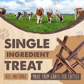 Mighty Paw - Beef Gullet Sticks for Dogs (6 Inch - 30 Pack) | Premium Beef Esophagus Treats. Gullet Sticks, Ideal for Large and Small Breeds Teething and Light Chewing. Rawhide Free, Bulk Dog Chews