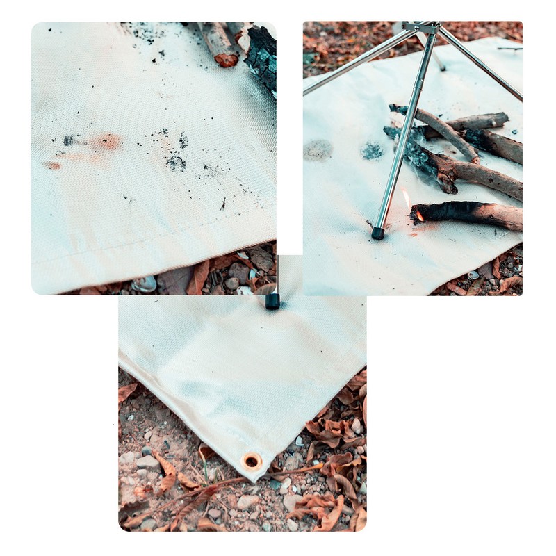 Fireproof Camping Mat Heat Insulation Anti Scald 500 ℃ Use