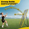 Volleyball Rebounder Net 7x4 ft -5 Angles Adjustable, Outdoor Portable