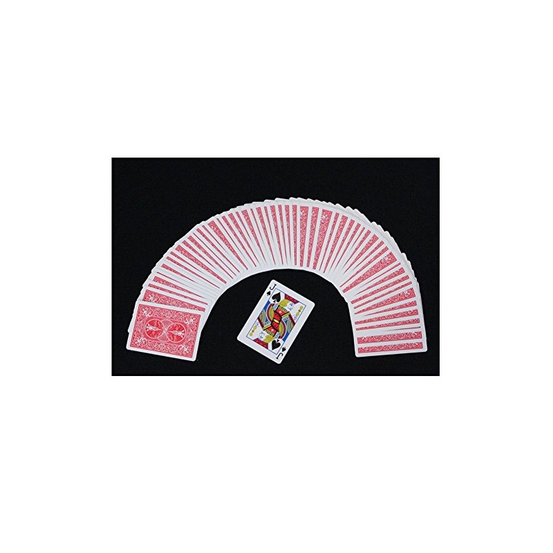 Red Back Bicycle Playing Card Force Deck (Spades, Jack)