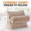 Cheer Collection Reading Wedge Pillow for Couch & Bed with