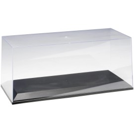 Autoart 1/18-1/24 Scale Model Car Display Case DCD Collectible PVC Show Case with Black Plastic Base