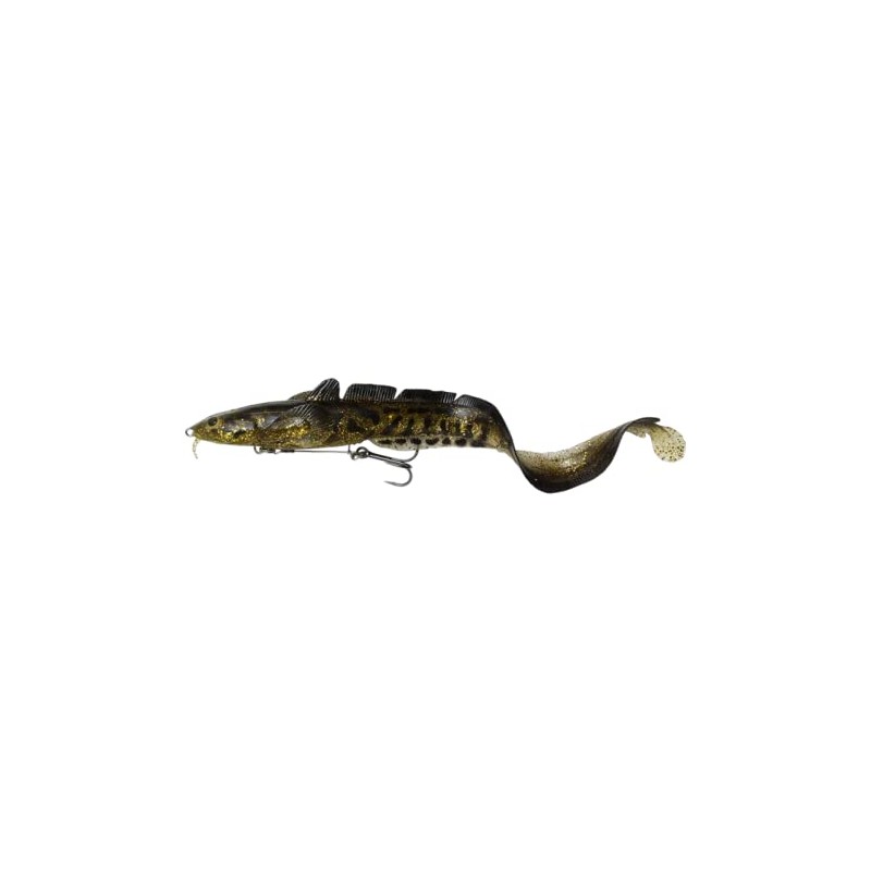 Savage Gear 3D Burbot Shallow - Rubber Bait, Colour: Gold