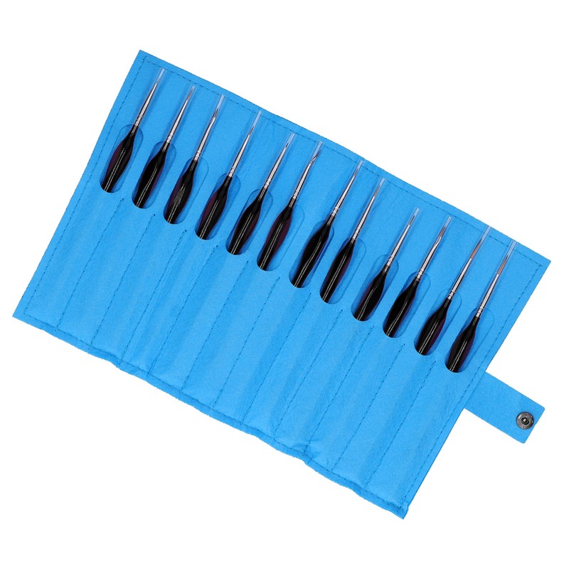 12Pcs Paint Brush Set for Face MakeUp Nail Scale Model