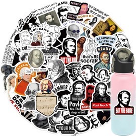 Pack of 50 Funny Meme Stickers Set, Meme Stickers for Car, Laptop, Skateboard, Bicycle, Moped, Motorcycle, Bicycle Computer, Suitable for Adults Children (Funny Celebrities)